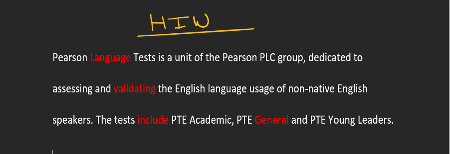 Listening HIW Example