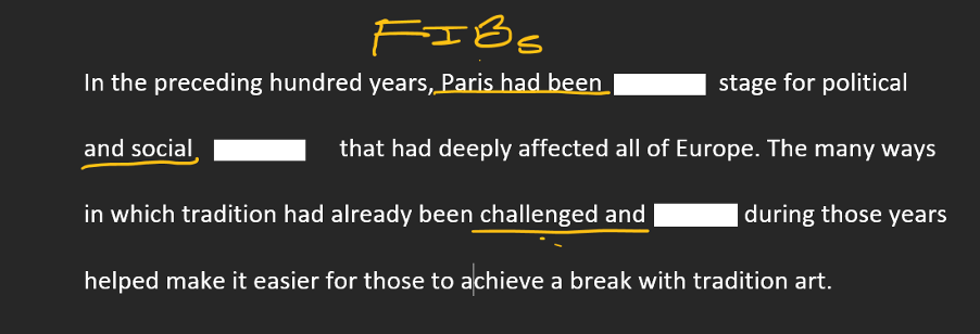 Listening FIB Example